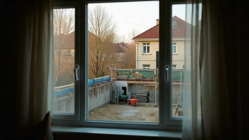 Quartiers à éviter à Hyères : ce que les chiffres et le terrain disent vraiment Vue depuis un appartement en rénovation sur un chantier de quartier résidentiel le matin