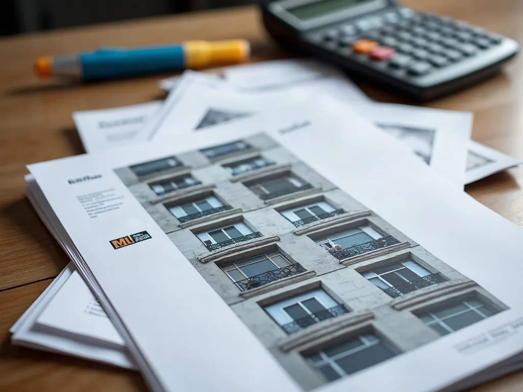 Garges-lès-Gonesse : les quartiers à éviter et ceux qui rassurent Documents d'évaluation immobilière et photo d'immeuble sur un bureau
