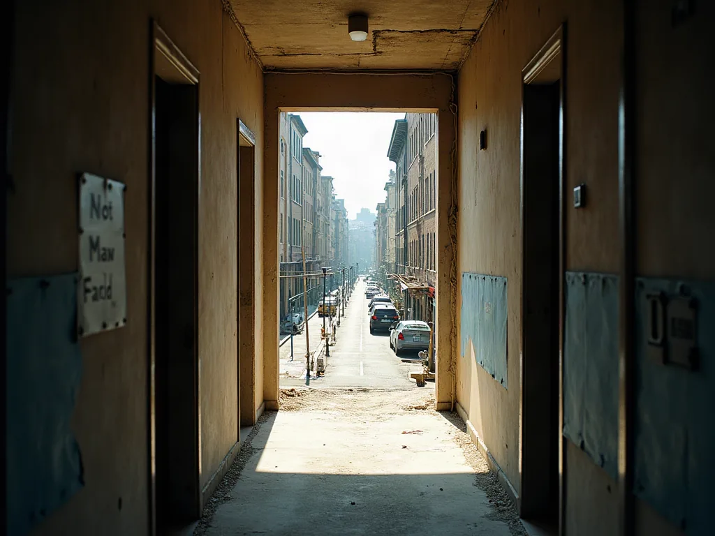 Quartiers de Lyon à éviter : ce que les chiffres disent vraiment Rue en travaux vue depuis un immeuble, quartier en rénovation